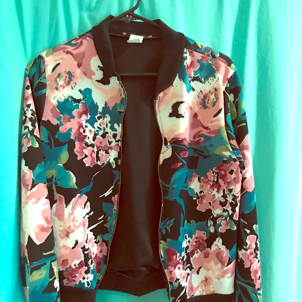 Floral Bomber Jacket